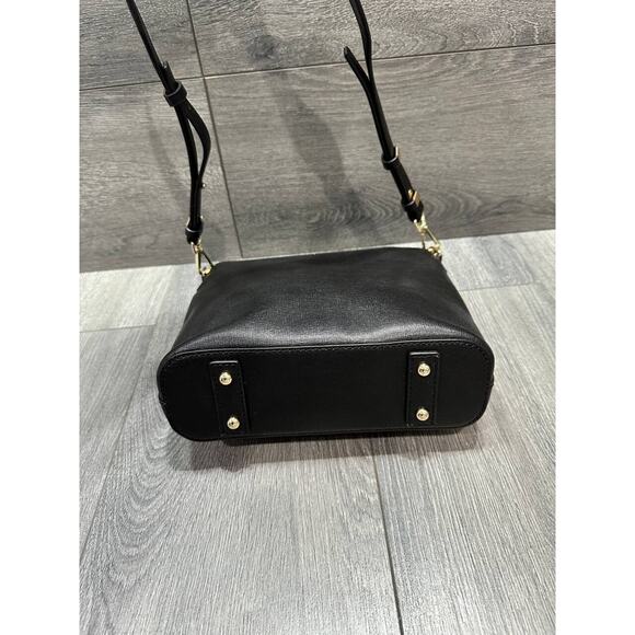 Dooney & Bourke Saffiano Black Leather Zip Crossbody Shoulder Bag B000478 - Picture 9 of 16